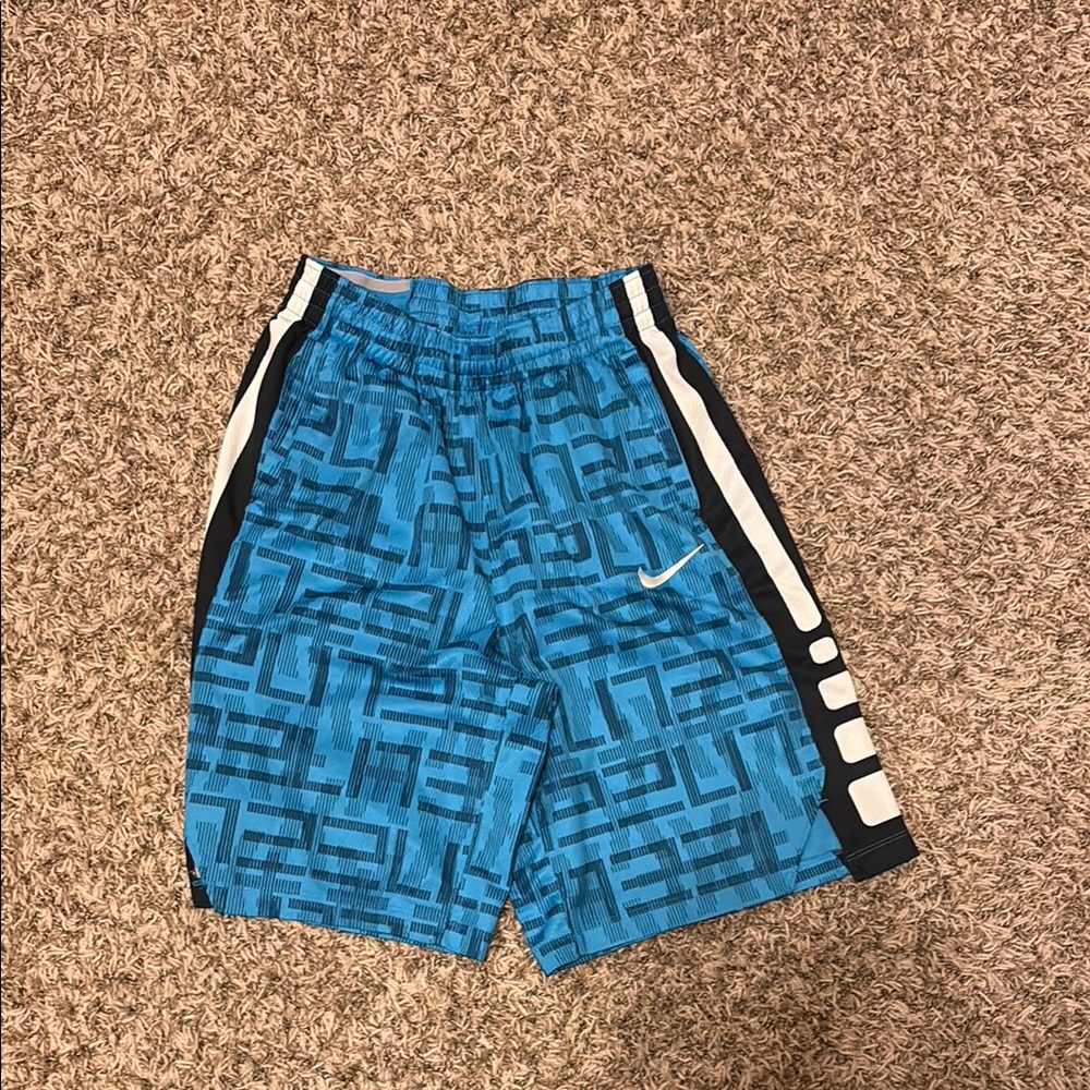 Nike Blue Geometric Print Shorts